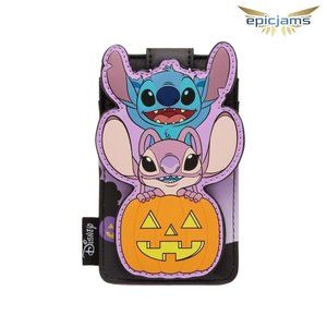Loungefly Disney Lilo & Stitch: The Series Angel & Stitch Pumpkin Cardholder
